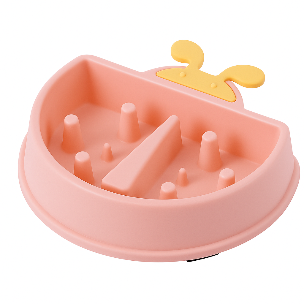 LickEase Ladybug Dog Bowl - Slow Feeder for Pets