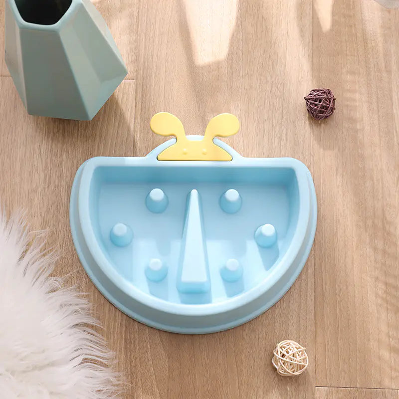 LickEase Ladybug Dog Bowl - Slow Feeder for Pets