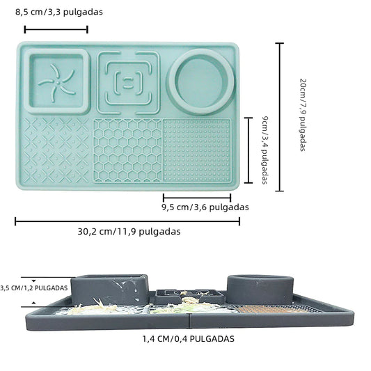 LickEase Suction-Cup Slow-Feed Licking Mat for Dogs & Cats – Anti-Anxiety, Non-Slip Pet Feeder
